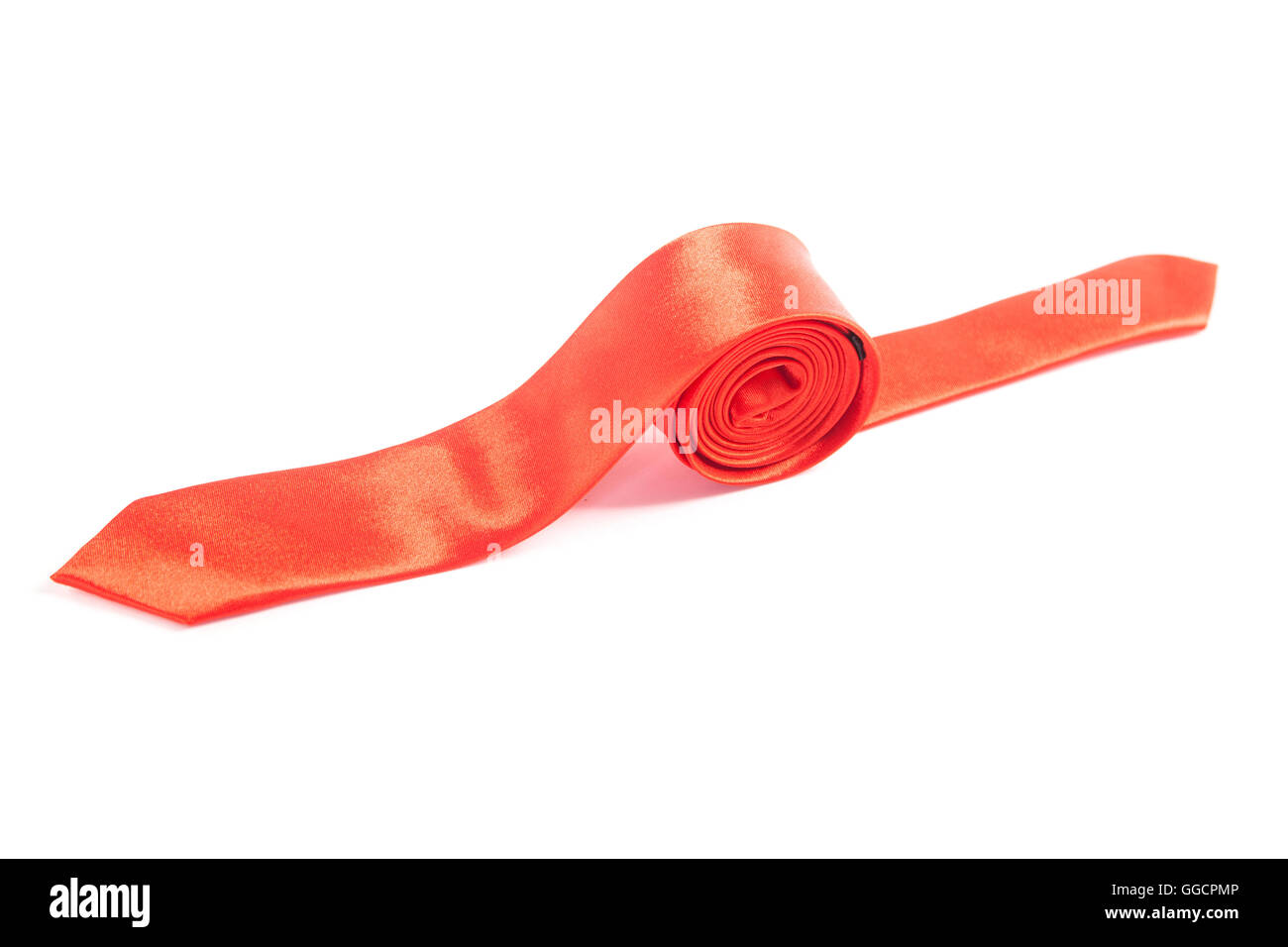 Thin red tie for sale in the store Stock Photo Alamy