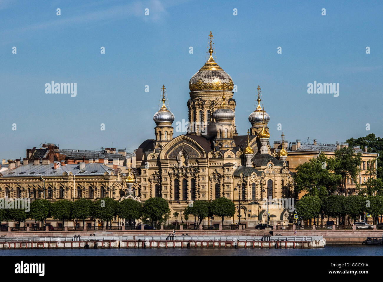 Cathedral of the Assumption of the Blessed Virgin Mary, St. Petersburg, Russia Stock Photo