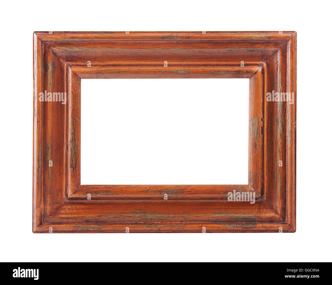 Wooden Photo Frame isolated on a white background Stock Photo - Alamy