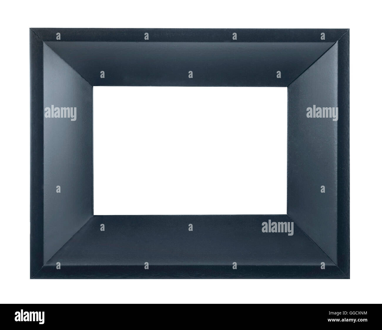 A black picture frame isolated on a white background Stock Photo - Alamy