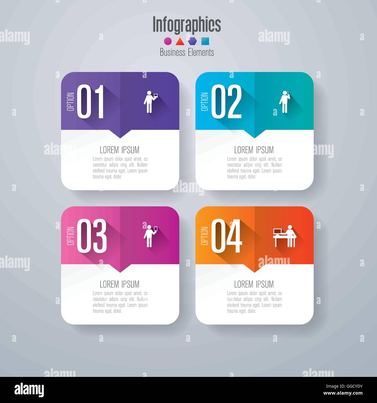 Infographics template vector illustration and business icons Stock ...