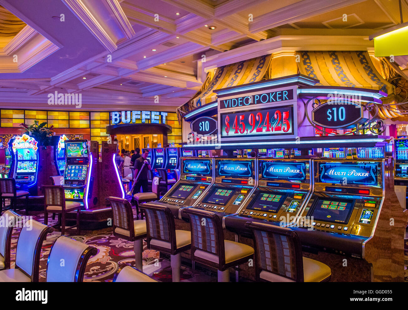 The interior of Bellagio hotel and casino Stock Photo - Alamy