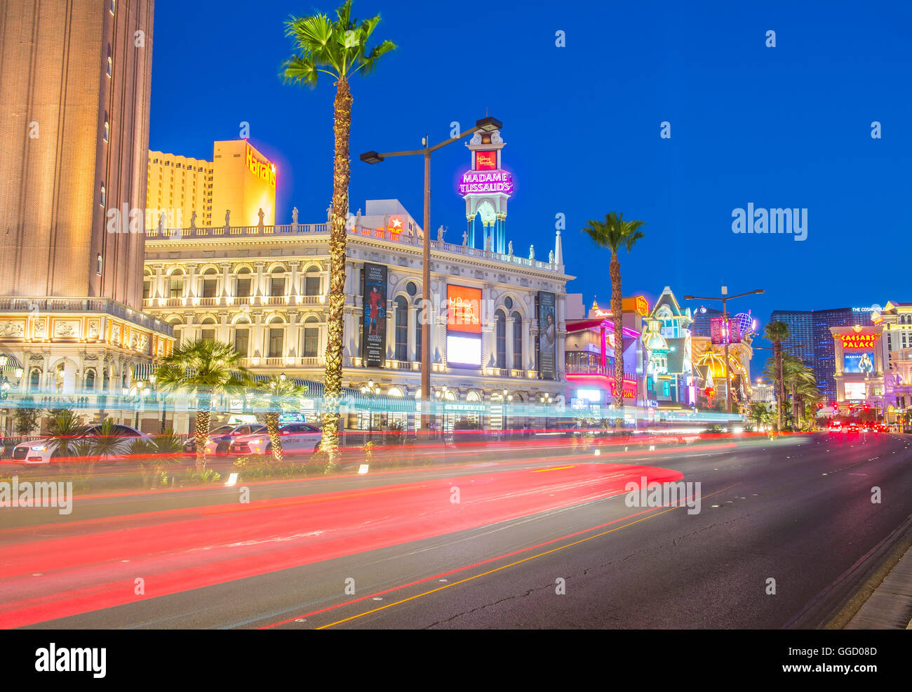 View of the strip in Las Vegas Stock Photo Alamy