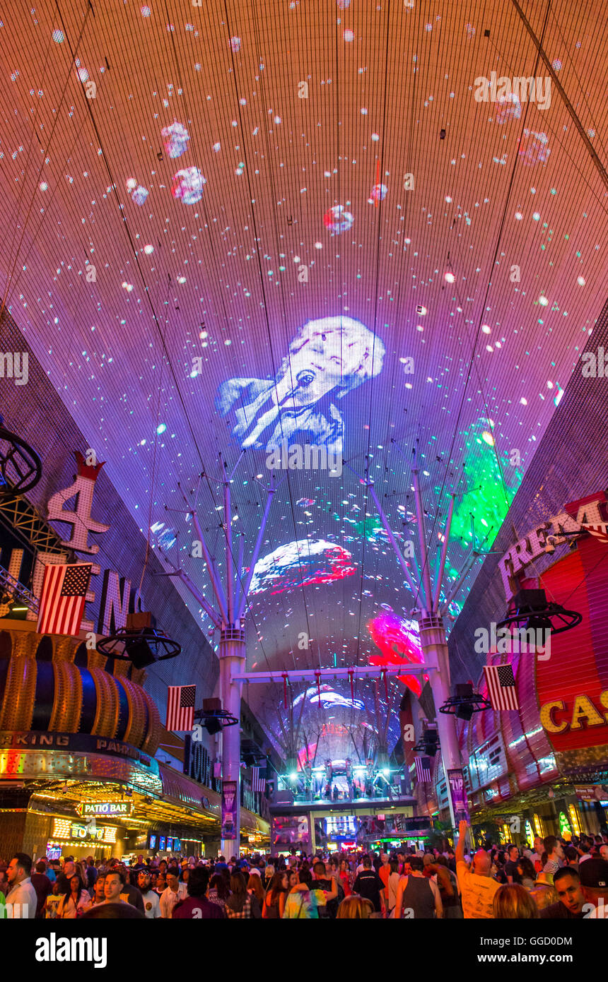 The Fremont Street Experience in Las Vegas Stock Photo Alamy