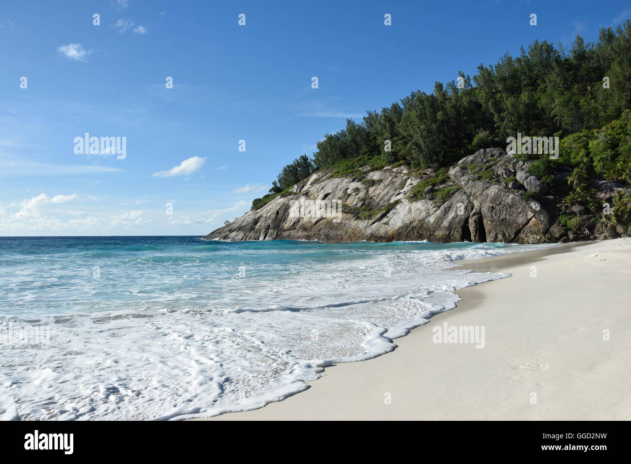 geography / travel, Seychelles, sea, North Island, beach, Additional-Rights-Clearance-Info-Not-Available Stock Photo