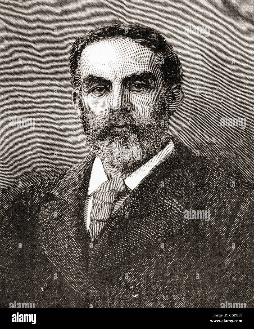 John Elliot Burns, 1858 – 1943.  English trade unionist and politician. Stock Photo