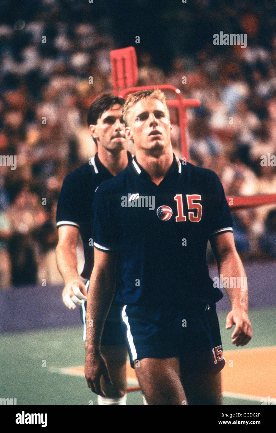 USA #15 Karch Kiraly, men’s 1984 Olympic volleyball team Stock Photo
