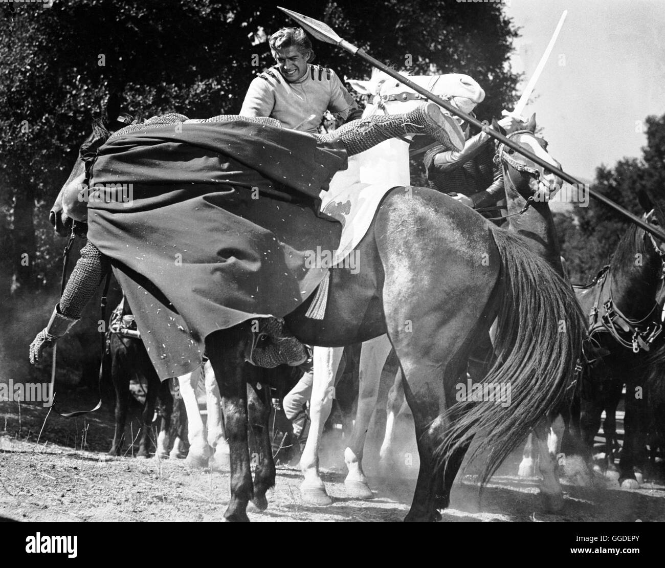 LADY GODIVA / USA 1955 / Arthur Lubin Filmszene aus 'Lady Godiva' mit GEORGE NADER Regie: Arthur Lubin Stock Photo