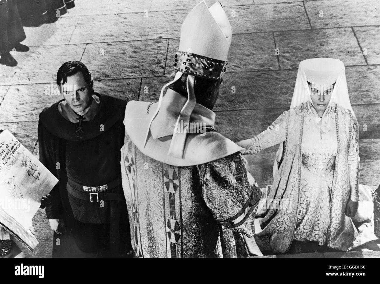 EL CID / El Cid USA 1961 / Anthony Mann Spanien, Mitte des 11. Jahrhunderts: Weite Teile des Landes sind von moslemischen Mauren besetzt. Der unerschrockene Volksheld Rodrigo Bivar (CHARLTON HESTON) bemüht sich um einen Ausgleich zwischen Christen und Mauren. Sein nobles Verhalten gegenüber maurischen Gefangenen hat ihm den Beinamen 'El Cid' - der Herr - eingebracht. Diese Geste schafft ihm jedoch auch Feinde. 'El Cid' landet in der Verbannung... Szene mit Jimene (SOPHIA LOREN). box Regie: Anthony Mann aka. El Cid Stock Photo