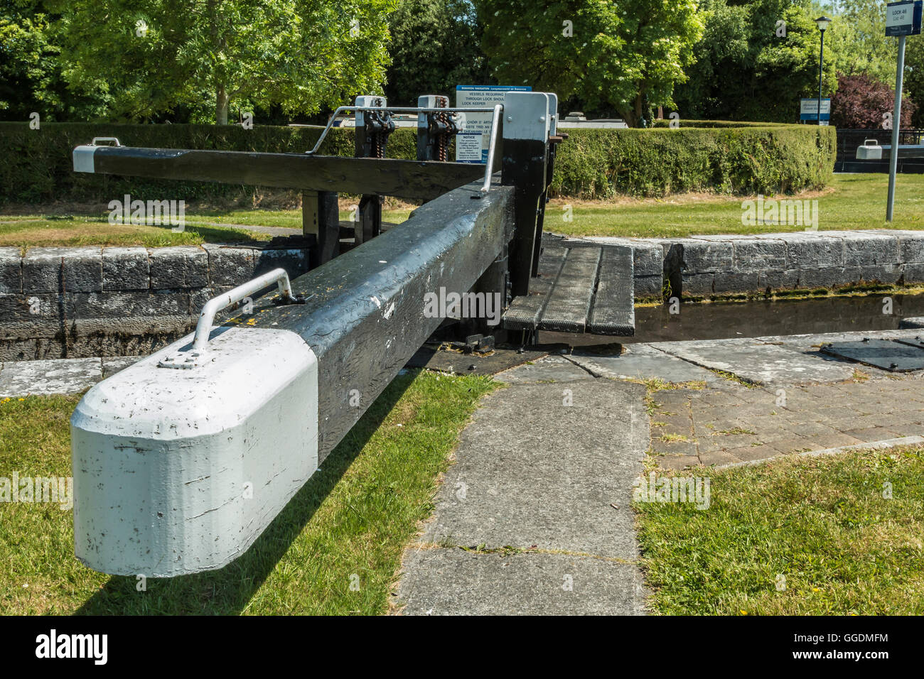Lock gate in Cloondara Longford Ireland Stock Photo Alamy