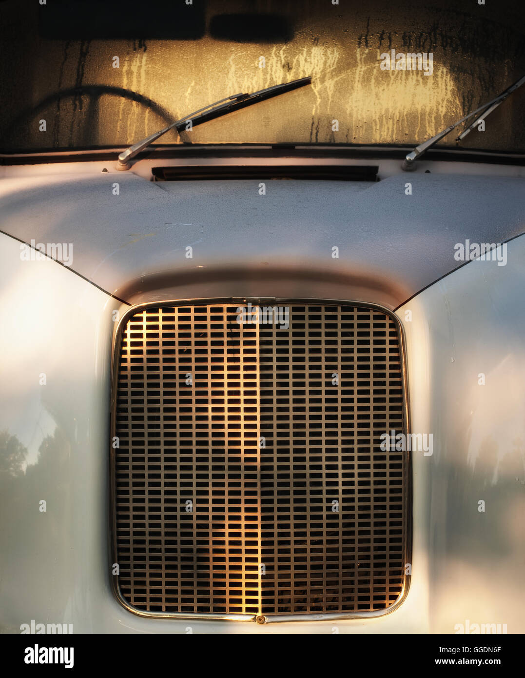 PARRSBORO, CANADA - AUGUST 03 2016: London taxi built in the 1973/74 time period. Stock Photo