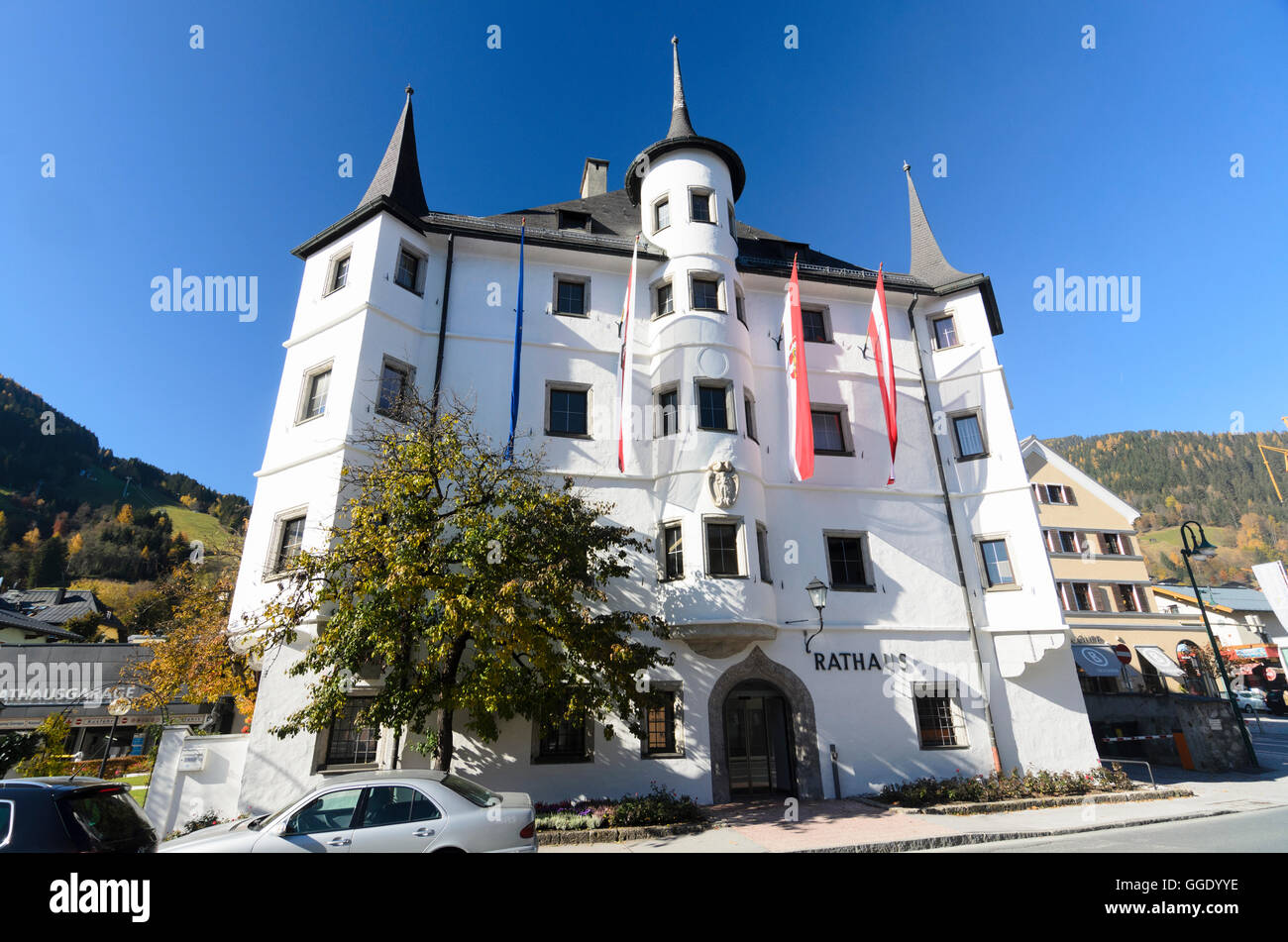 Zell am See: town hall, Austria, Salzburg, Pinzgau Stock Photo