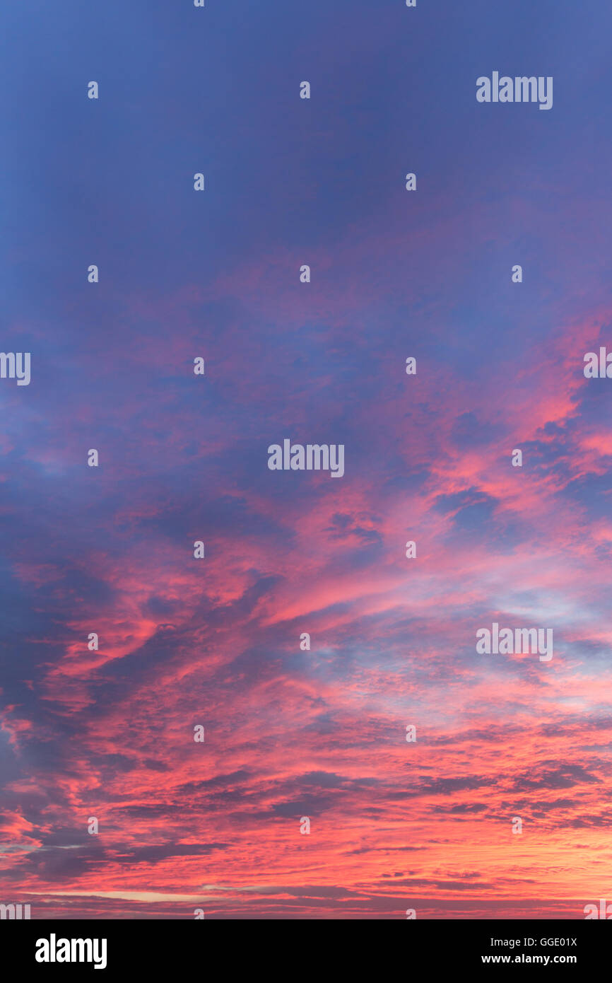 colorful sky - sunset color sky background Stock Photo