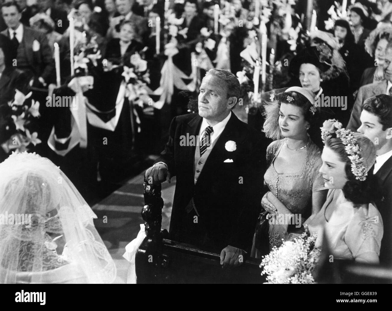 Vater Der Braut Father Of The Bride Usa 1950 Vincente Minnelli Szene Mit Spencer Tracy Stanley Banks Und Joann Bennett Ellie Banks Regie Vincente Minnelli Aka Father Of The Bride