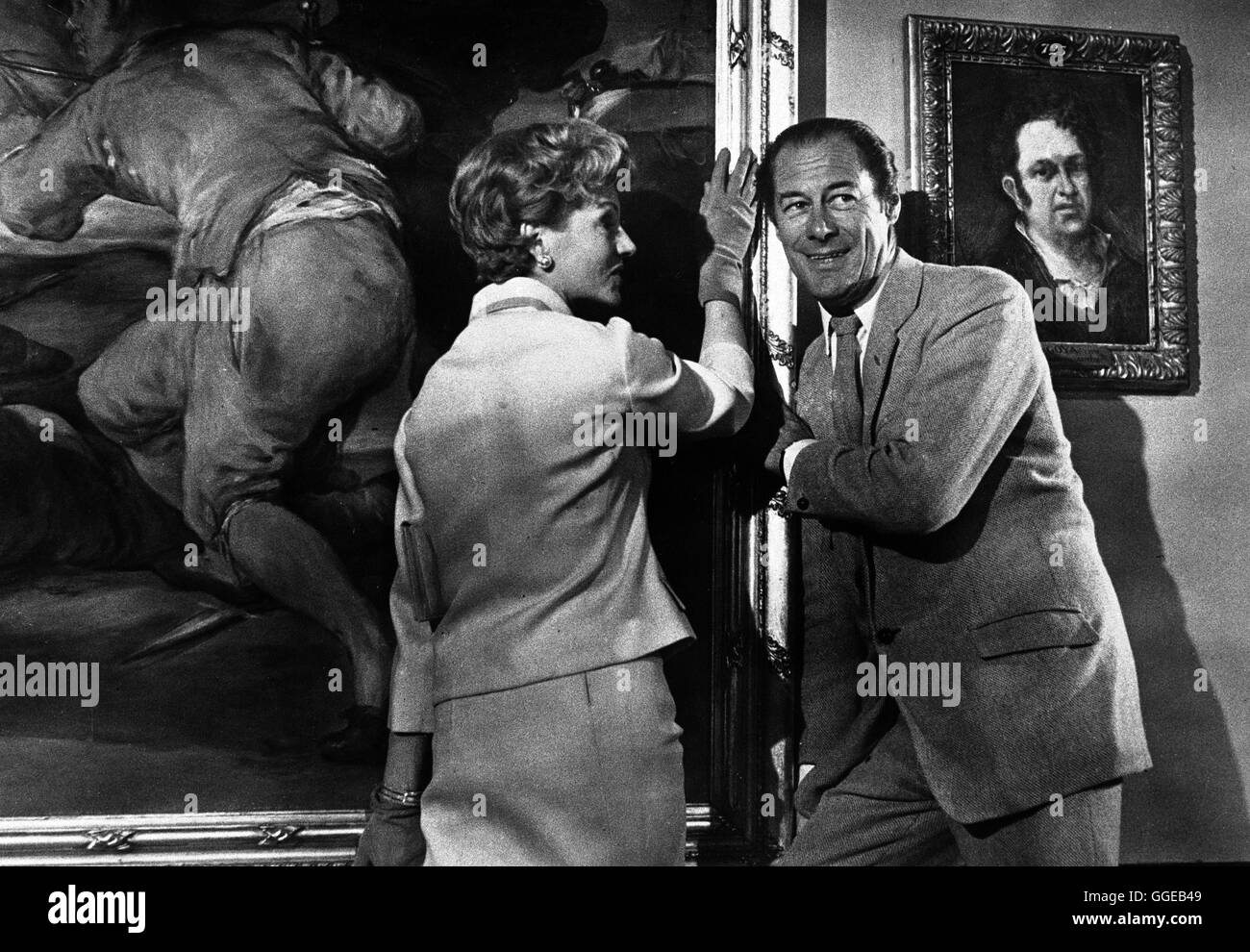 RENDEZVOUS IN MADRID / The happy Thieves/ Once a Thieve USA 1961 / George Marshall Filmszene mit RITA HAYWORTH (Eve Lewis) und REX HARRISON (Jim Bourne) Regie: George Marshall aka. The happy Thieves/ Once a Thieve Stock Photo