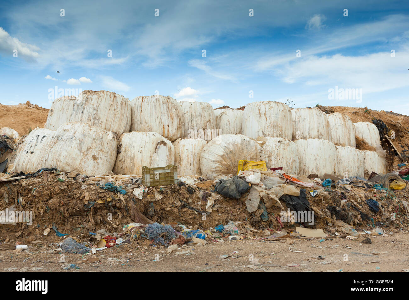 City's rubbish dump Stock Photo Alamy