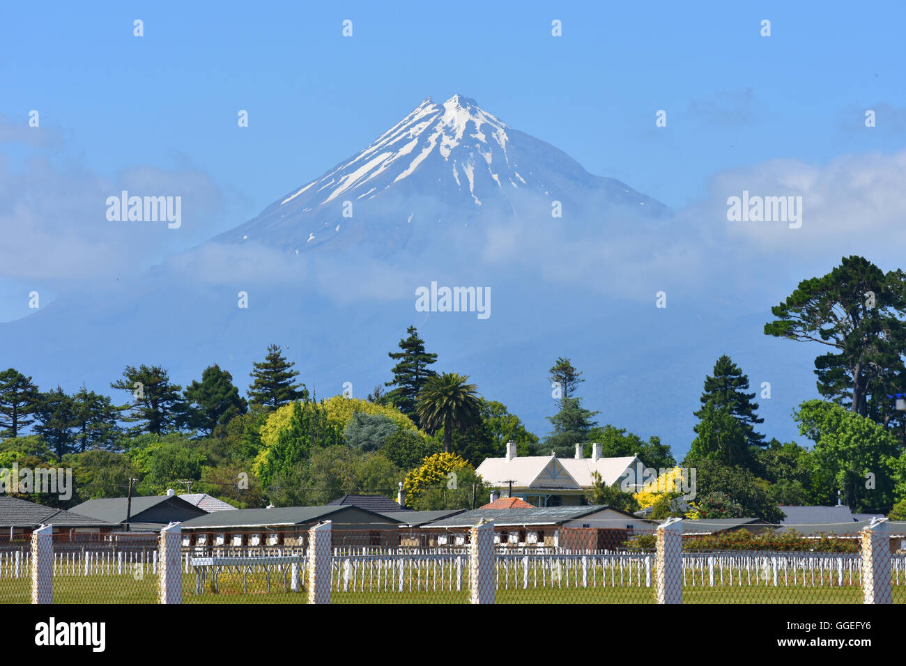 Mount Egmont suburb New Plymouth Taranaki NZ Stock Photo Alamy