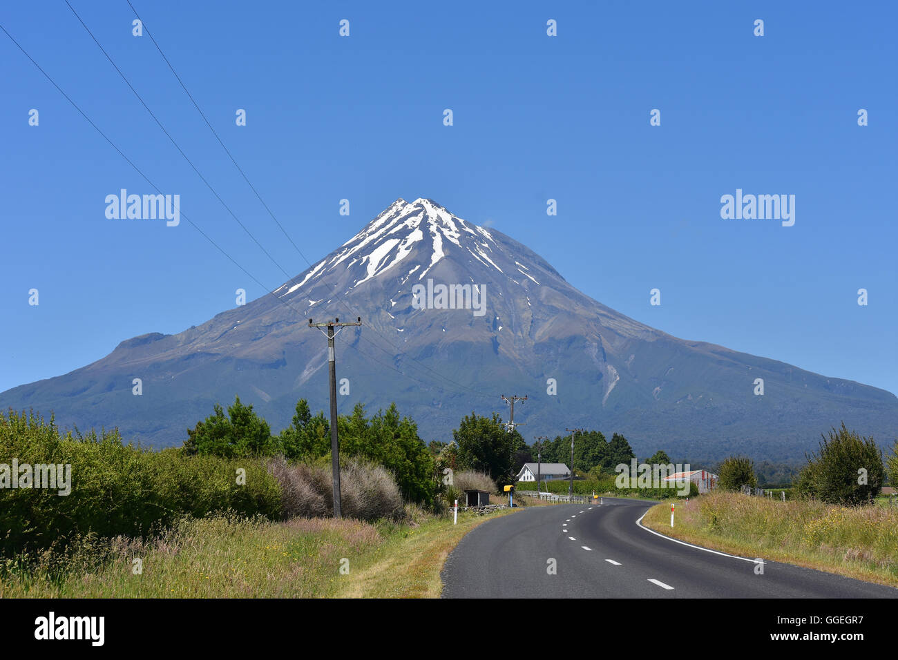 Mount Egmont Taranaki NZ Stock Photo Alamy