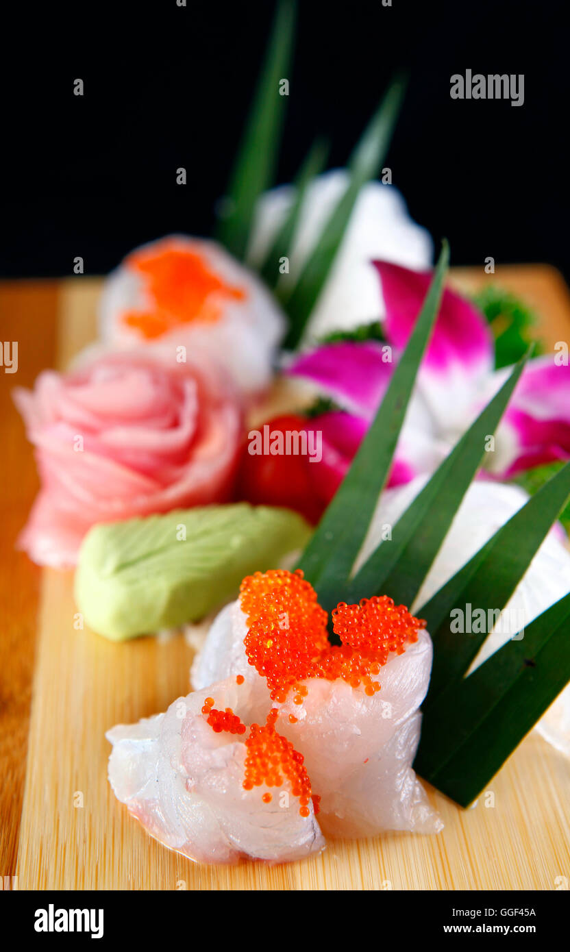 Sushi of grouper Stock Photo Alamy