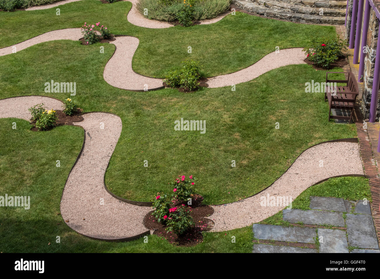 The Rose Garden at Naumkeag Stock Photo Alamy