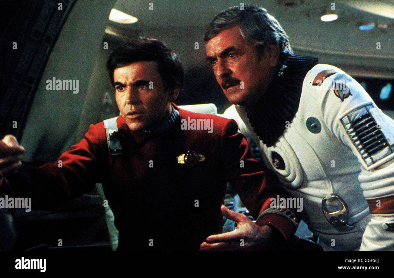 STAR TREK III - AUF DER SUCHE NACH MR. SPOCK / Star Trek III - The Search for Spock USA 1984 / Leonard Nimoy WALTER KOENIG (Chekov), JAMES DOOHAN (Scotty) in 'Star Trek III - Auf der Suche nach Mr. Spock', 1984./ Regie: Leonard Nimoy aka. Star Trek III - The Search for Spock Stock Photo