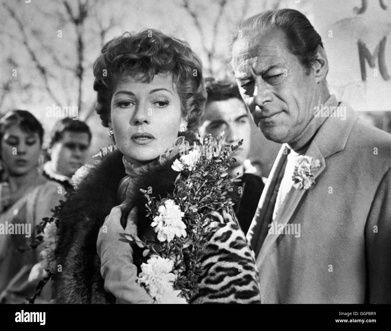 RENDEZVOUS IN MADRID / The happy thieves USA 1961 / George Marshall RITA HAYWORTH als Eve, REX HARRISON als Jim Bourne, in 'Rendezvous in Madrid', 1961. Regie: George Marshall aka. The happy thieves Stock Photo