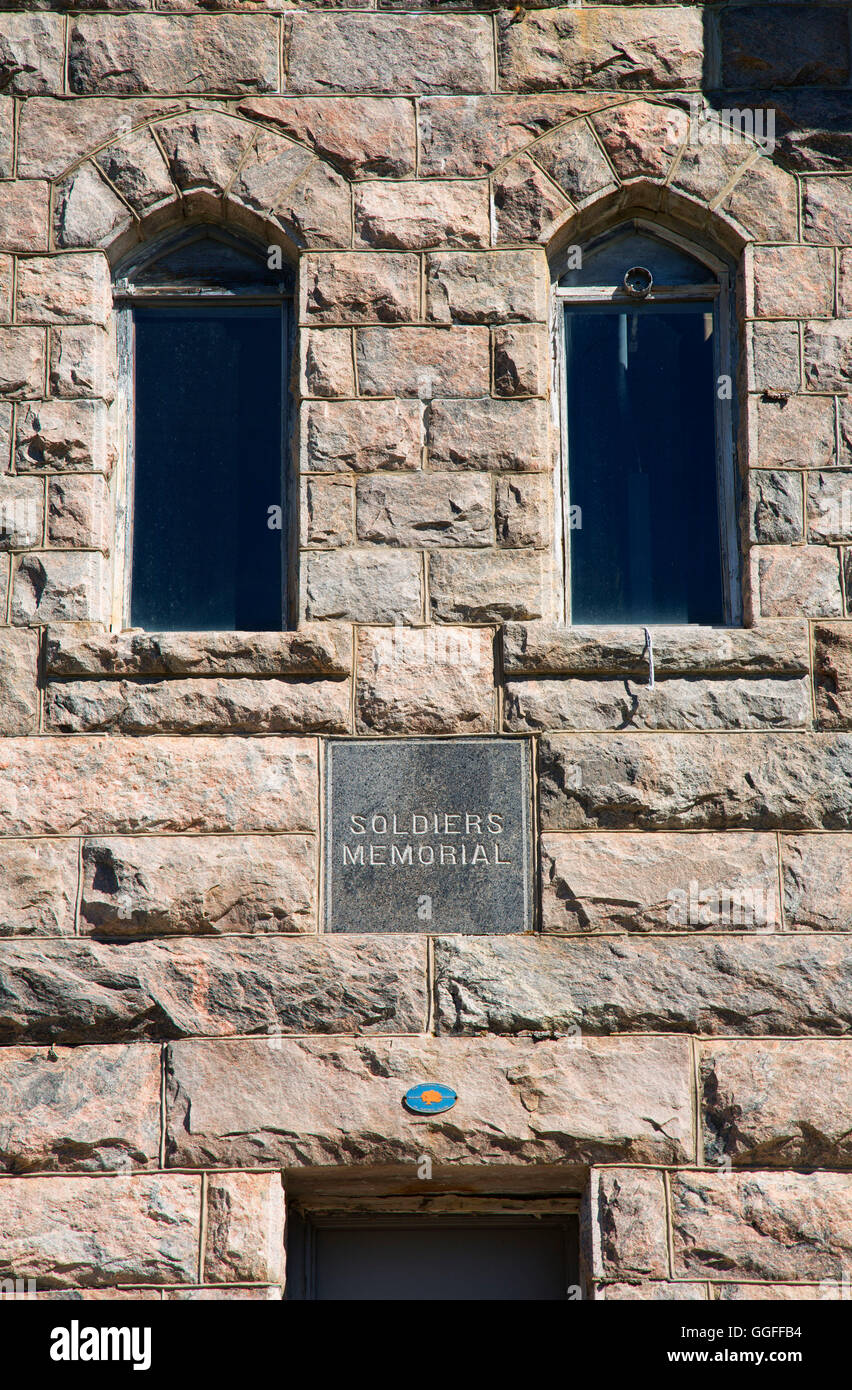 Soldiers Memorial, Soldiers' Monument and Memorial Park, Winsted, Connecticut Stock Photo Alamy