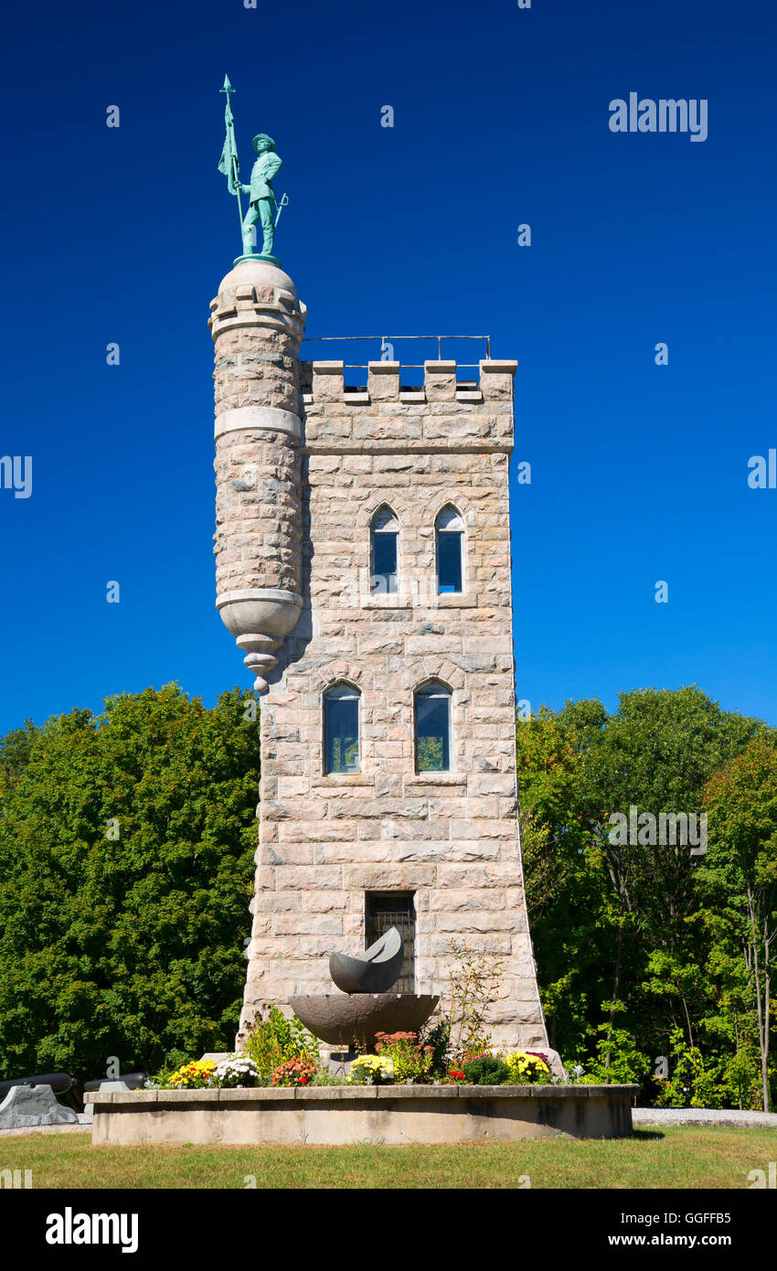 Soldiers Memorial, Soldiers' Monument and Memorial Park, Winsted, Connecticut Stock Photo Alamy