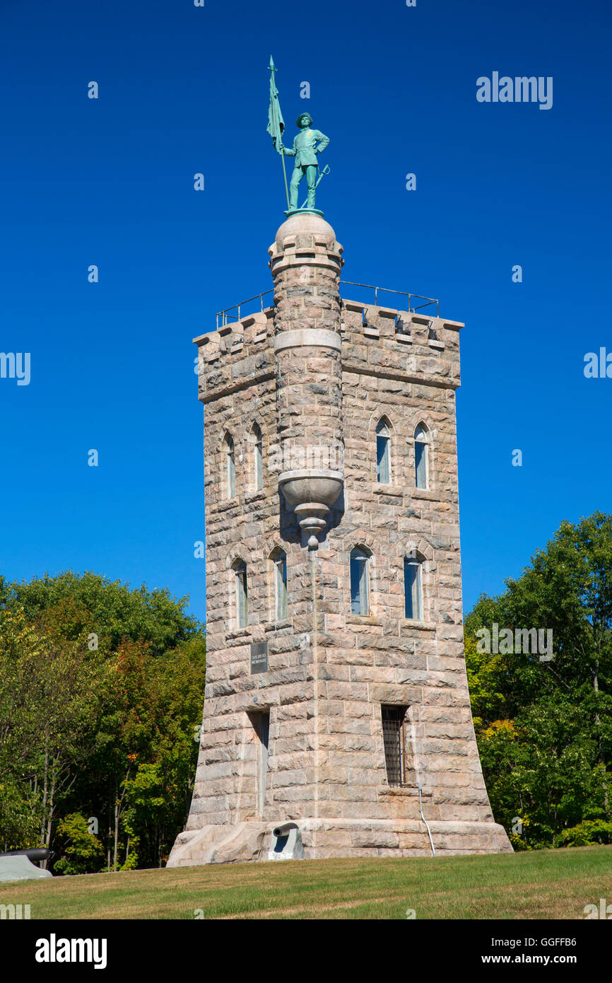 Soldiers Memorial, Soldiers' Monument and Memorial Park, Winsted, Connecticut Stock Photo Alamy