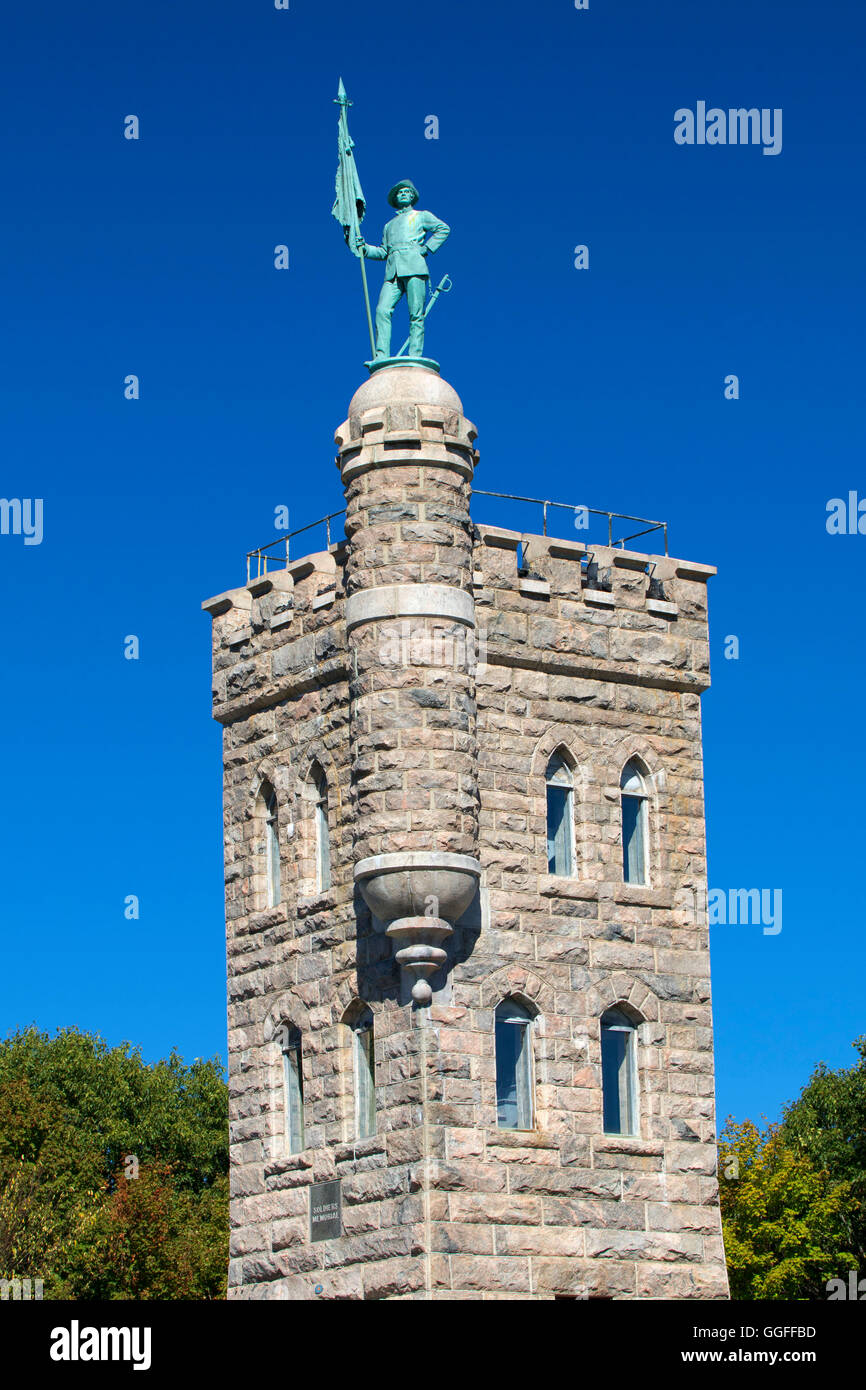 Soldiers Memorial, Soldiers' Monument and Memorial Park, Winsted, Connecticut Stock Photo Alamy