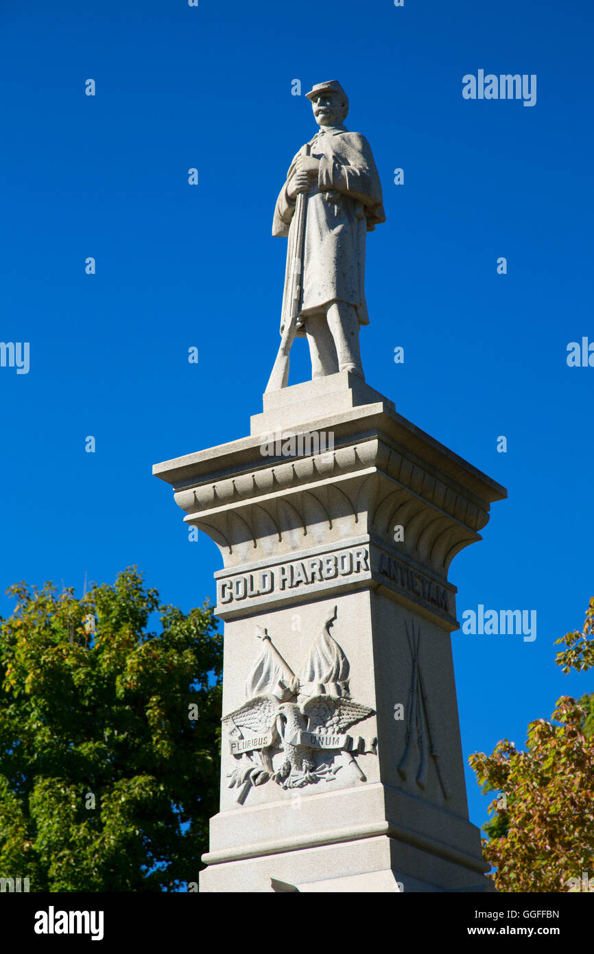 Civil War Monument, East End Park, Winsted, Connecticut Stock Photo Alamy