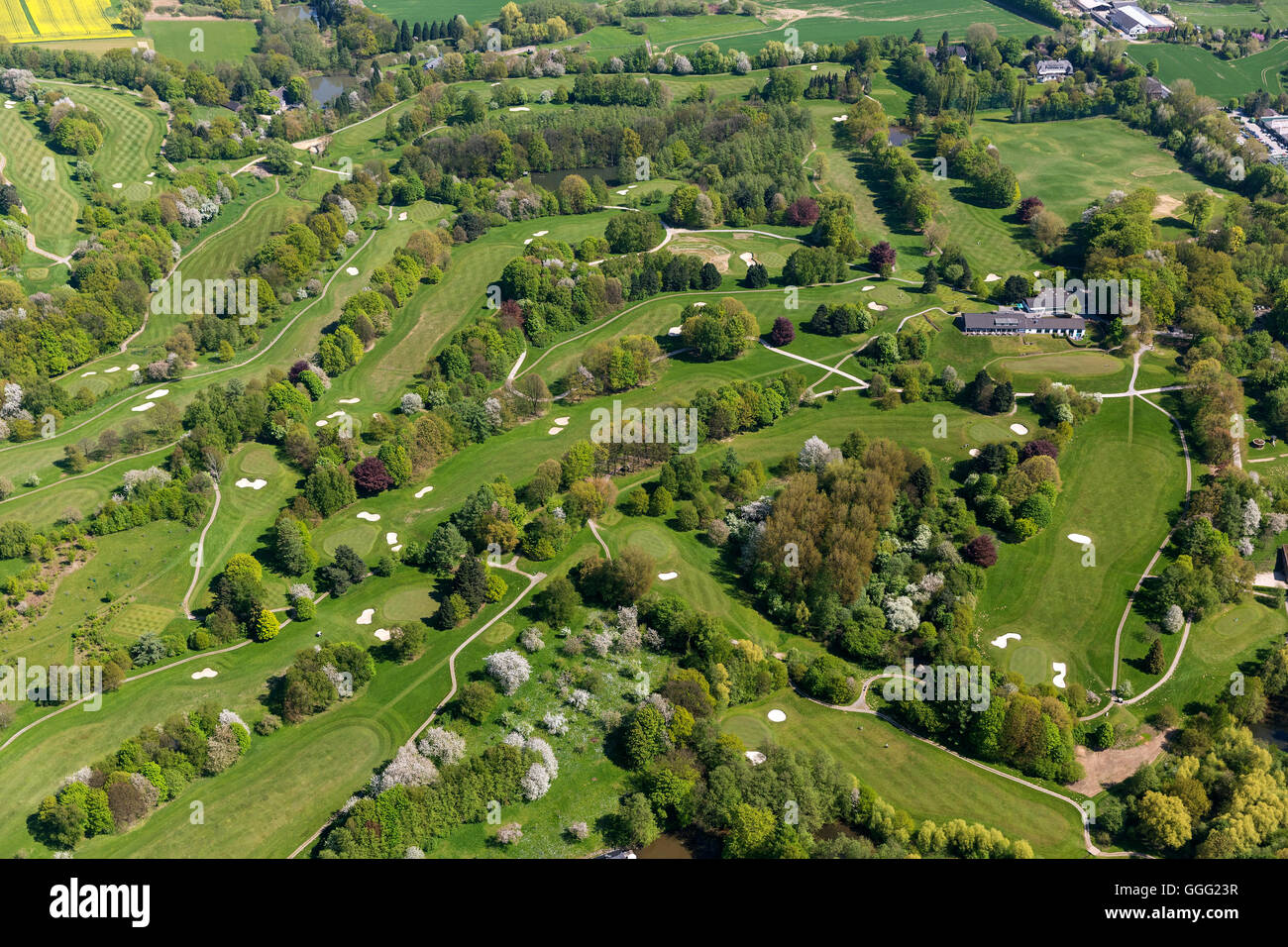 Aerial View Golf Club Hubbelrath Country And Golf Club Dusseldorf Stock Photo Alamy