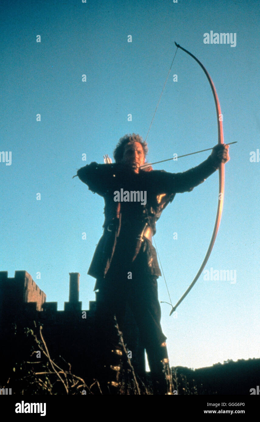 ROBIN HOOD - KÖNIG DER DIEBE / Robin Hood: Prince of Thieves USA 1991 / Kevin Reynolds KEVIN COSTNER als Robin Hood Regie: Kevin Reynolds aka. Robin Hood: Prince of Thieves Stock Photo
