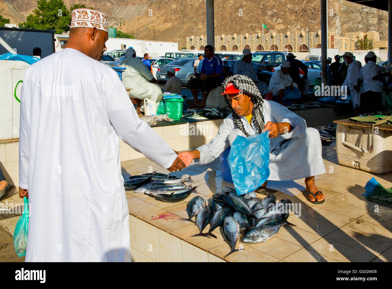 Muscat Fish geography / travel, Oman, Sultanate of Oman, Muscat, fish market Mutrah ...