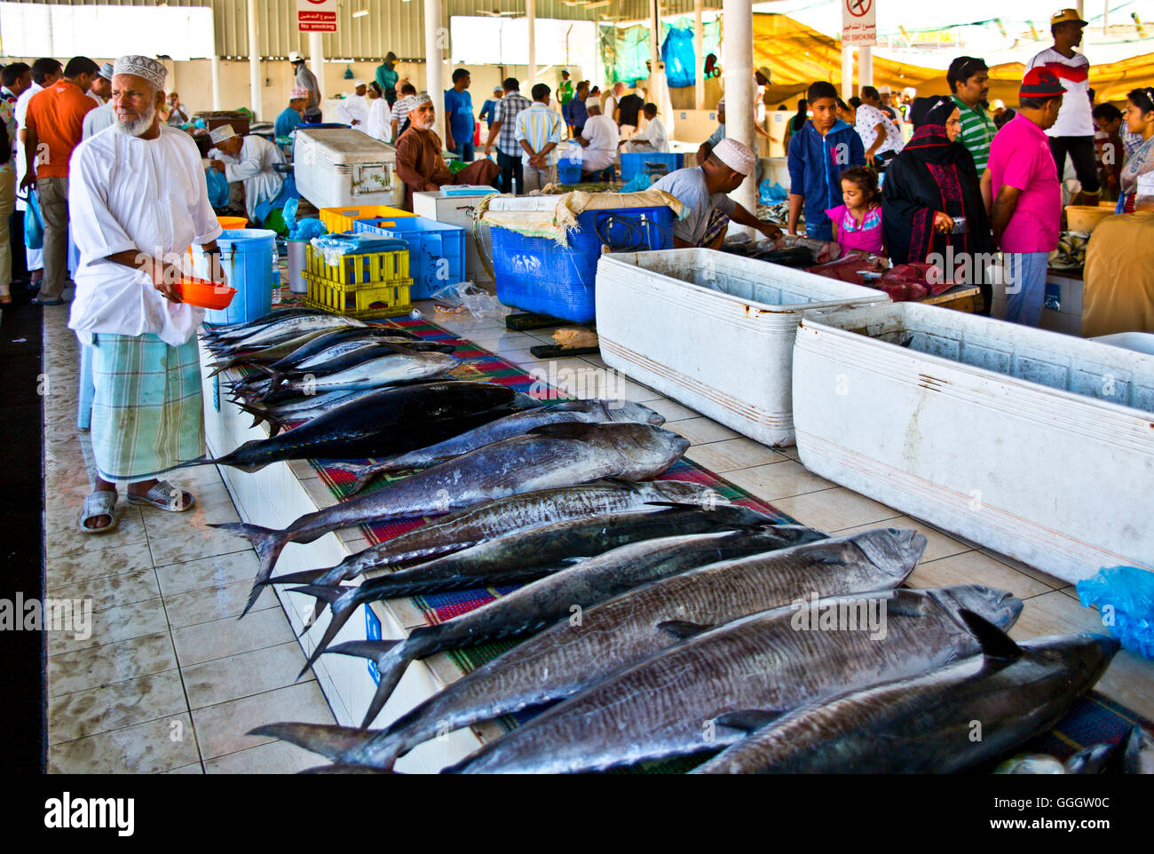 Muscat Fish geography / travel, Oman, Sultanate of Oman, Muscat, fish market Mutrah ...