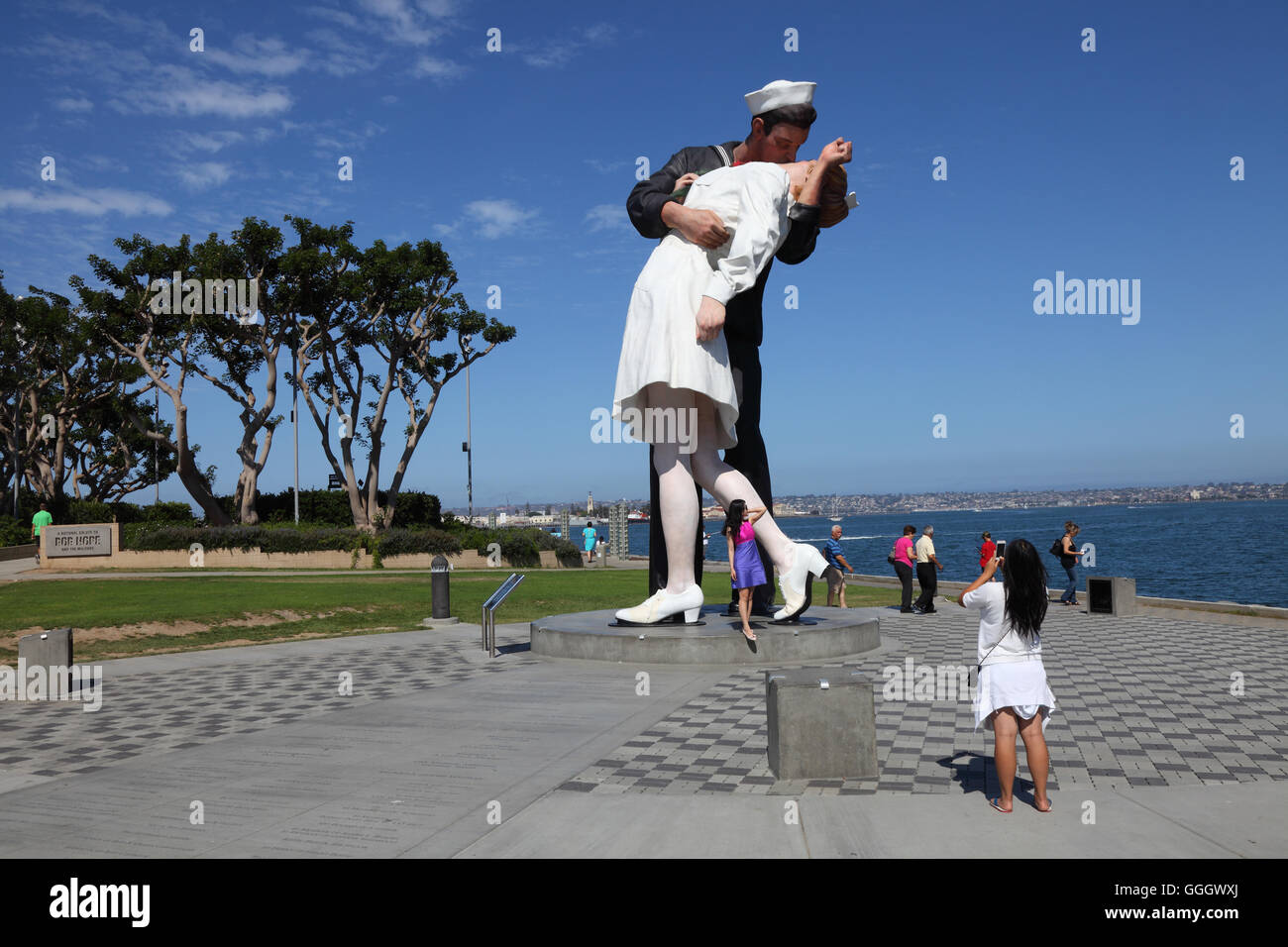 geography / travel, USA, California, San Diego, The Kissing statue