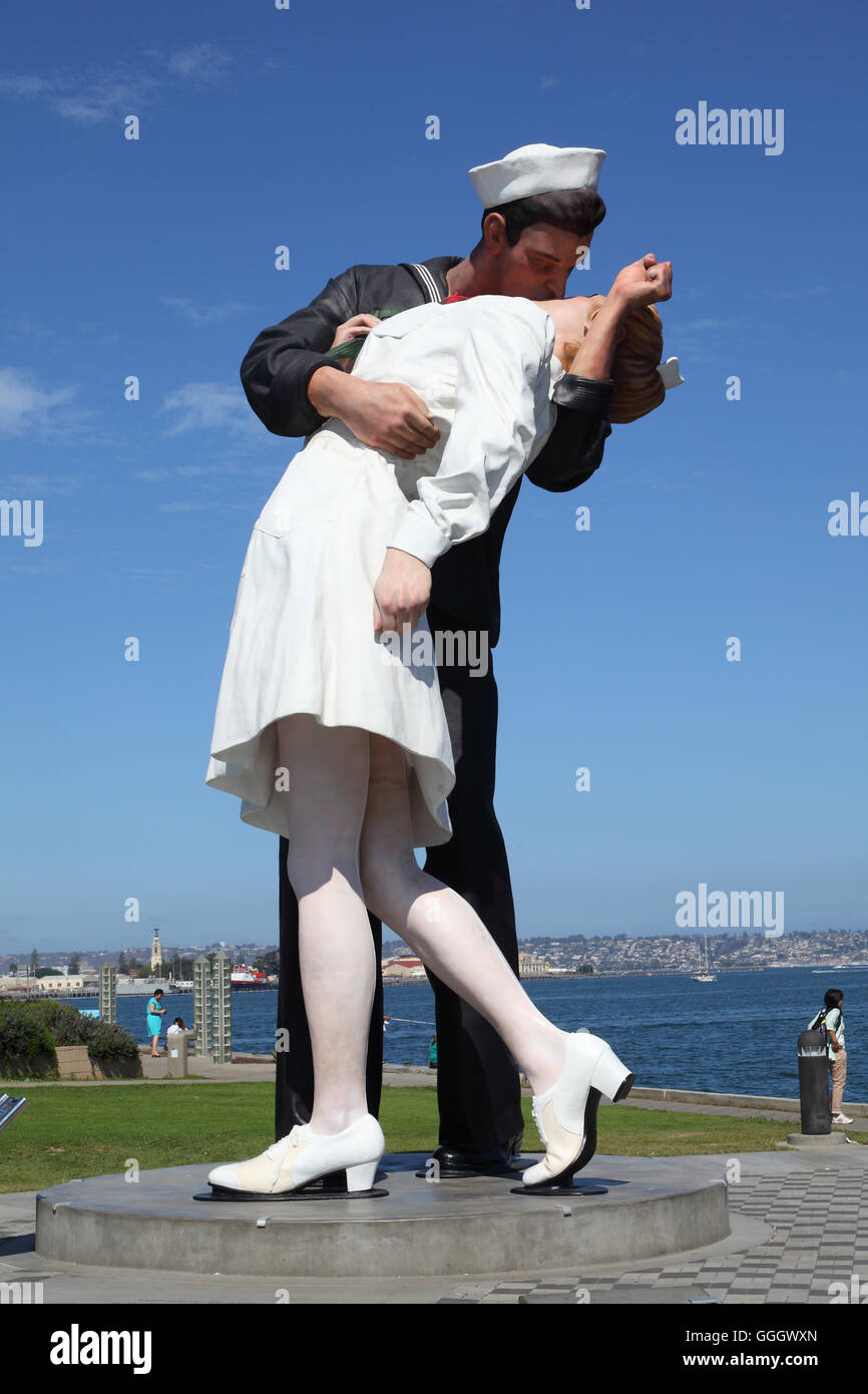 geography / travel, USA, California, San Diego, The Kissing statue