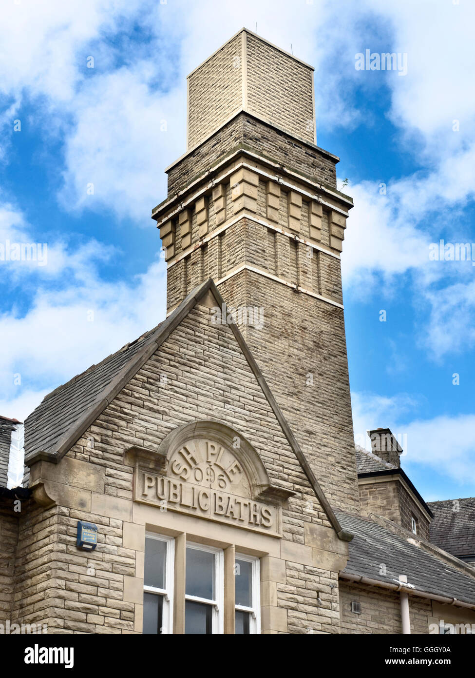 Old Shipley Public Baths Building Shipley West Yorkshire England Stock