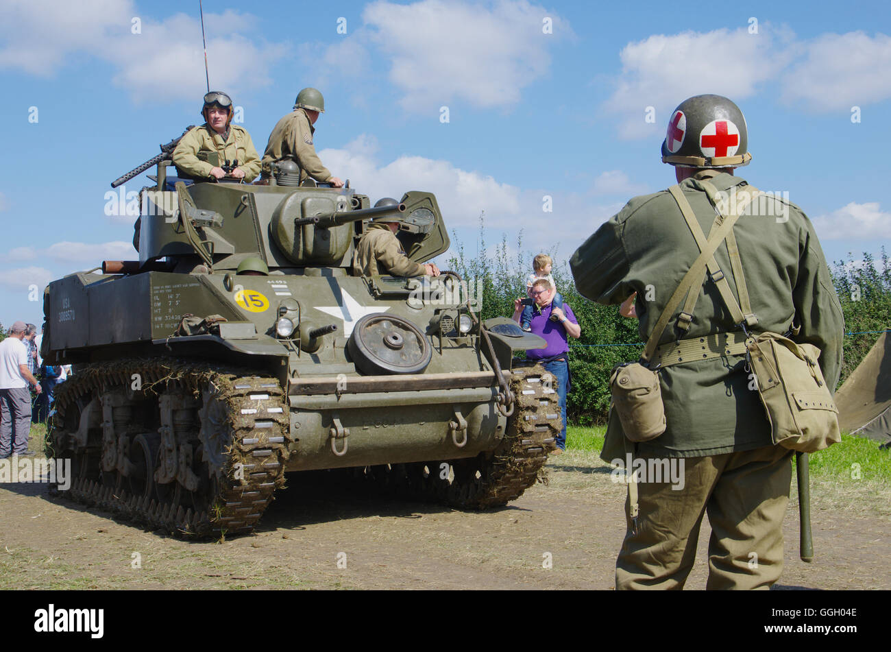 Re Enactors at Victory Show, Cosby, Stock Photo