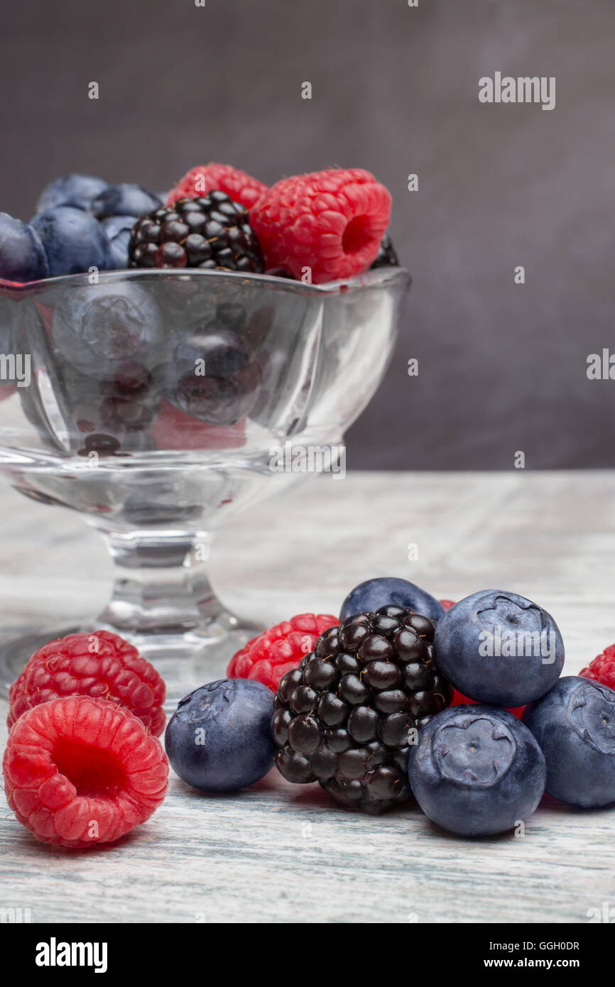 Berries on the mixed background Stock Photo Alamy