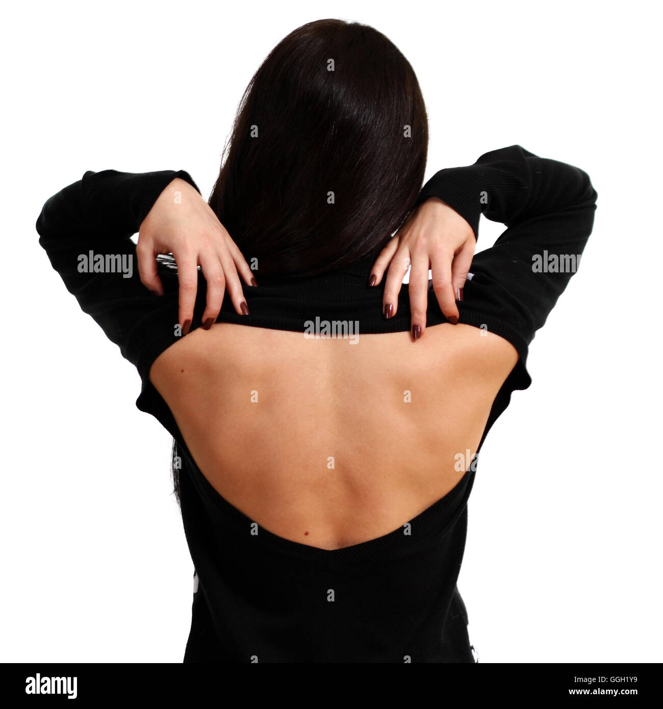 Closeup portrait of a happy young woman Stock Photo - Alamy