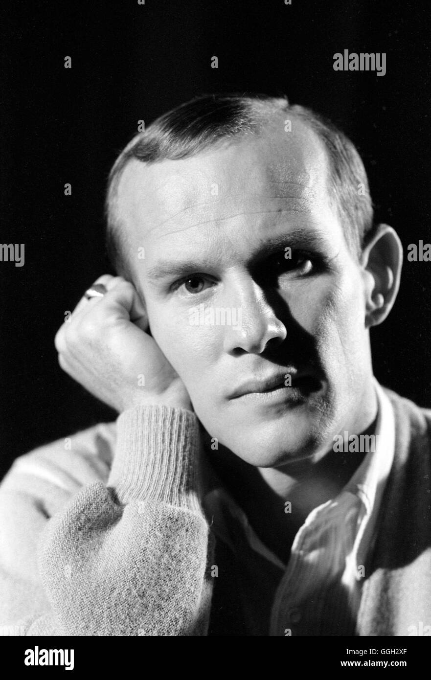 Tom Smothers on the set of the Smothers Brothers Comedy Hour, Episode 6, which aired on March 12, 1967. Stock Photo