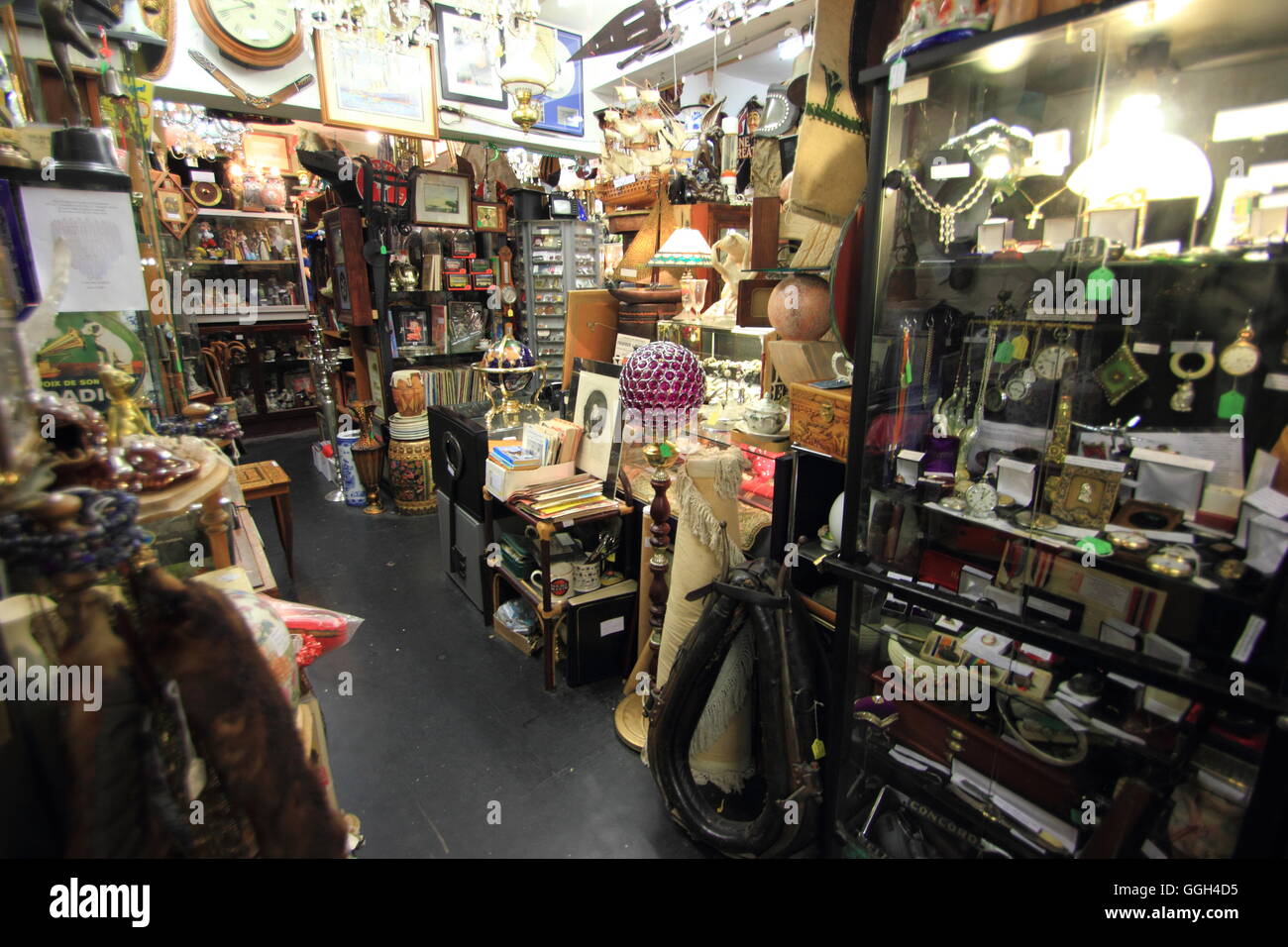 Antique and vintage goods on sale inside Langton's Antiques and