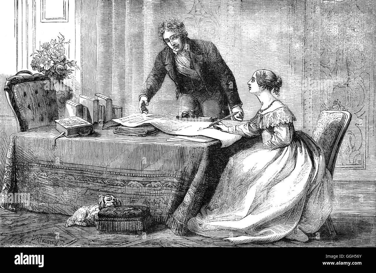 Lord melbourne and queen victoria Black and White Stock Photos & Images