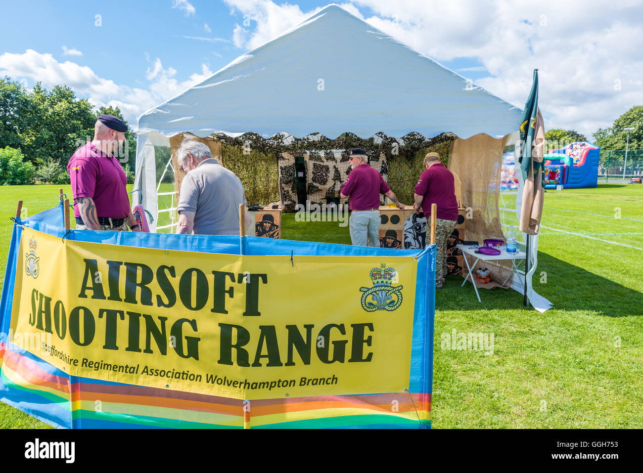 Airsoft shooting range Stock Photo Alamy
