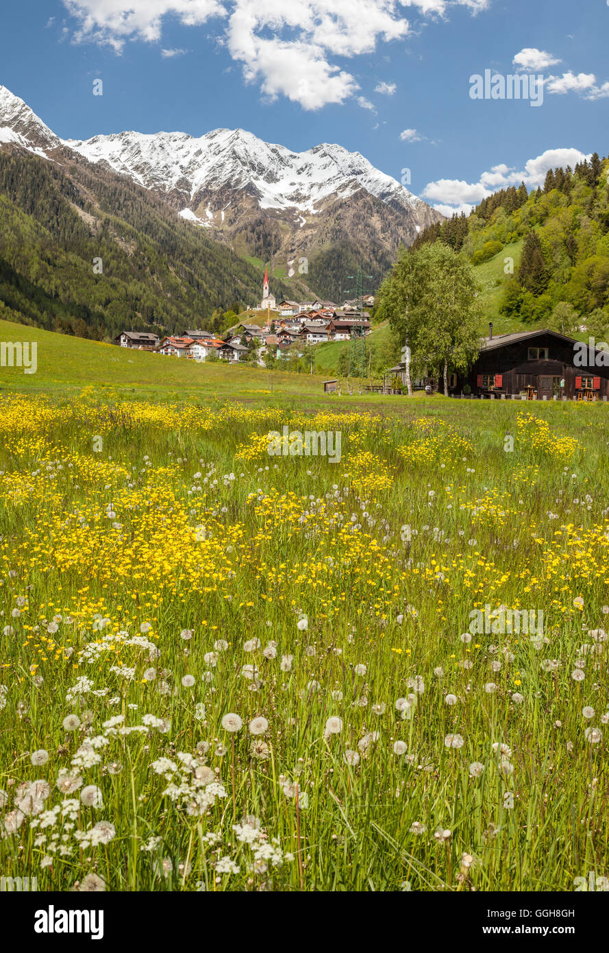 geography / travel, Italy, South Tyrol, the village Muehlwald, Tauferer Ahrntal (Ahrn Valley) , Additional-Rights-Clearance-Info-Not-Available Stock Photo