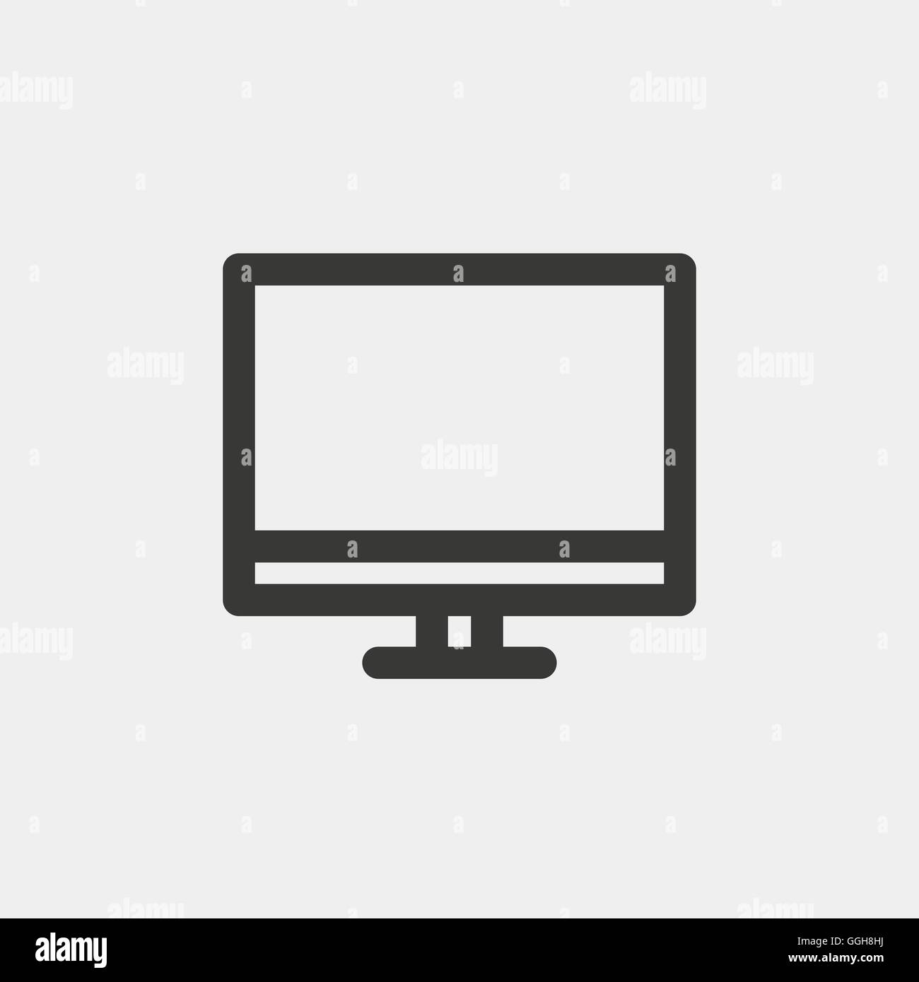 icon for monitor and screen of computer or tv Stock Vector Image & Art ...