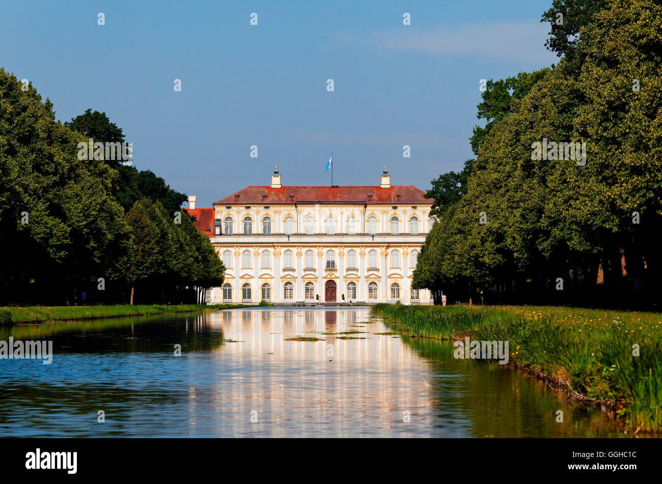 Neues Schloss, Oberschleissheim, Munich, Upper Bavaria, Bavaria, Germany Stock Photo
