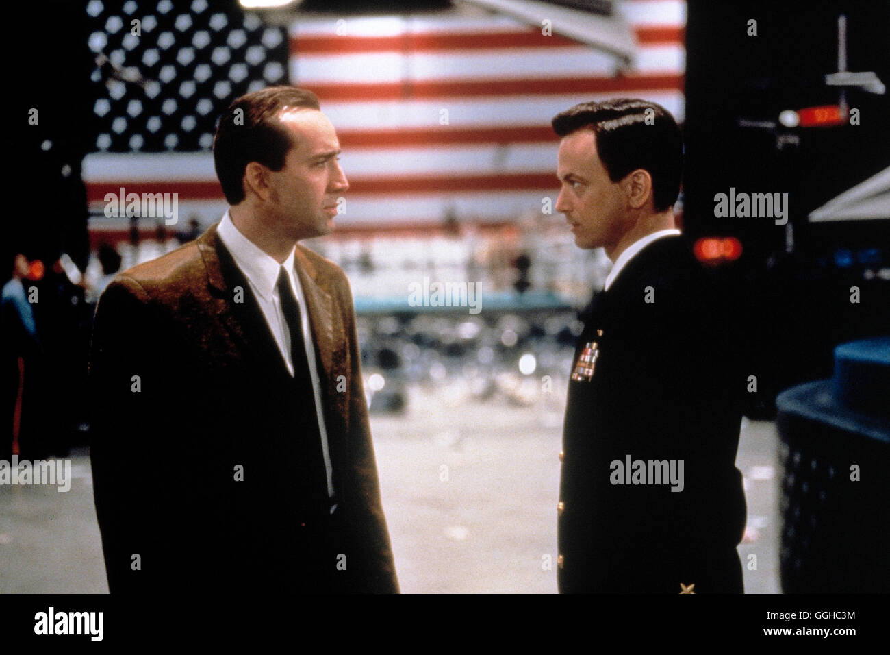 SPIEL AUF ZEIT / Snake Eyes USA 1998 / Brian De Palma Rick Santoro (NICOLAS CAGE) und Kevin Dunne (GARY SUNISE). Regie: Brian De Palma aka. Snake Eyes Stock Photo