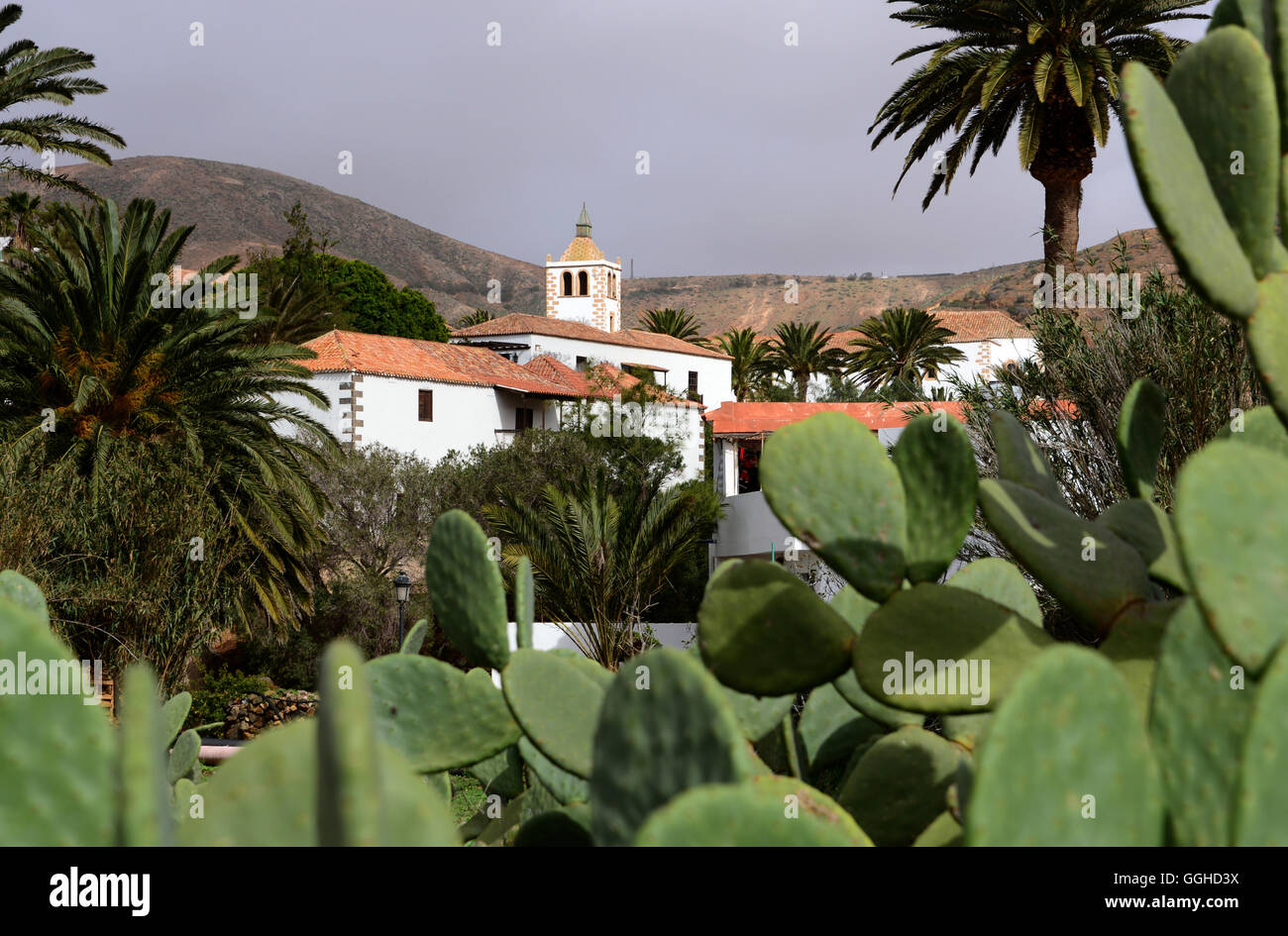 Santa Maria de Betancuria church, Betancuria, Fuerteventura, Canary Islands, Spain Stock Photo